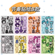 DCOUD RHYTHM BOX Stickers Girl Dress-up Sticker DIY Kinder handgefertigt kreative Aufkleber Spielzeug 4 großartige Modelle ABCD-Aufkleber 32 Bilder