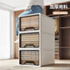 Jiabangshou [New Product] Thickened Transparent Drawer Clothes Storage Box Wardrobe Underwear Storage Box Storage Box Storage Box Collection Thickened Model 3520 [Deep 47*Width 34.5*High 20] Designer Model - Upgraded Thickened Moisture-proof [One Box One