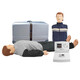 
Japanese quality cardiopulmonary resuscitation simulated CPR full half body heart compression first aid training fake human artificial respiration CPR15690 remote control + 8-inch screen + fully automatic