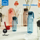 乐扣乐扣（LOCK&LOCK）塑料水杯运动夏天便携杯子Tritan健身男随行杯ins学生女 【750mL】(方形瓶身)白色 ABF756