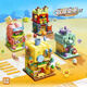 Senbao SpongeBob SquarePants Building Blocks Street View Series Puzzle Handmade Assembly Toys for Boys and Girls Birthday Graduation Gift Ornaments Happy Casting Store