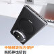 Tulas Fulcrum Shell O1S [Ventas primero | Nuevo modelo] Adecuado para Huawei Matex6 Móvil Case de teléfonos móviles X5 Versión del colector X3 Protección de eje central inclusivo de la absorción de cuero liso Real Absorción magnética X5/X3/Versión universal [Negra Elegante] Soporte de absorción magnética giratoria | Protección del eje central