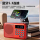 Jingdong Logistics Radio Genuine New S82 Card Bluetooth Radio Song Opera Storytelling Learning FM Bluetooth Audio Special for the Elderly Red (High Version)