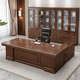 Xinjing new Chinese style boss desk all solid wood paint executive desk high-end president desk manager desk supervisor desk 1.8 meters