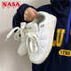 
NASA XVVX board shoes for boys ins super hot Hong Kong style niche couple sports and casual shoes new trends and versatile skateboard men's shoes 6630-white and green 41 (recommended by the store manager)