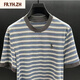 Fr.yh.zhlomy Victor Station européenne Top Luxury Summer Nouveau T-shirt NZN1396 Stripe XL [130-150]