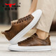 G.N.Shijia Light Luxury Brand Herrenschuhe Frühling und Sommer Neugeschäft Casual Schuhe Herren weiße Schuhe Herrenbronze [Vier-Jahreszeiten-Single-Schuhe] GN124101003 41