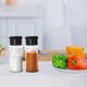 Meikejie seasoning jar plastic sprinkling bottle salt shaker seasoning bottle set pepper grinder salt MSG bottle seasoning bottle 100ml 3 pack hard version