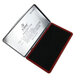 Qianbian Schnell trockener Druckplattform Tinte Schlamm rot Größer Press Palm Fingerabdruck Fingerabdrücke sammeln Schlamm Schnell trockener Tintenbox Extra Größere Handabdrücke 9898# Druckplattform Schwarz