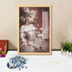 La cinquième personnalité Mary Red Lady Puzzle 1000 Pieces d'adulte encadré en bois jouet d'épissage de bricolage à la main A12352-Red Lady 23x18 cm (Breaking with Black Photo Frame) 70 pièces