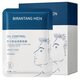 Birantang Oil Control Hydrating Mask for Men Special Brightening Skin Tone Light Stripe Anti-Wrinkle Firming Oily Skin Shrinking Pores Daily Maintenance and Care Cleansing Skin 14 Tablets/Box