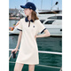 
Baitu betu women's clothing 2025 summer new short-sleeved dress Yuanqi Academy style age-reducing skirt women 2505T69 apricot M