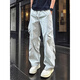 
Fumile cleanfit paratrooper work pants men's summer American trendy outdoor hiking pants retro loose casual trousers dark gray XL