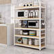 
Yusenyi kitchen storage rack floor-standing multi-layer microwave oven oven cabinets, dishes, seasonings and supplies multi-function storage rack 3-layer 12035