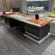 New Chinese-style office desk, boss desk, light luxury and elegant executive desk, high-end office furniture, chairman and president desk complete set, 2.8m boss desk