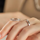 The Key to True Love Moonlight Dream Weaving-pt950 Platinum Ring Couple Ring Platinum Diamond Wedding Ring Niche Light Luxury Customized Engraving PT950 Platinum Women's Ring No. 9-12 Single