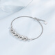 Chao Acer Platinum Five Emperors Coin Crushed Ice Platinum Bracelet Women's PT950 Bracelet Explosive Gift Priced labor cost 830 yuan 5.7g, chain length about 16cm + tail chain