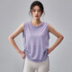Zailu Fitness Girl Thin Yoga Clothes Loose Sleeveless Pilates Training Top Summer Quick-Drying Sports Vest Purple Gray M M