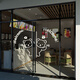 Skids Internet Celebrity Check -in Doll Milk Tea Shop Wanddekoration Ornament Aufkleber Café Kuchen Dessert Back Hintergrundlayout 12244 Little Bär - Weiß extra groß