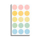 Colored dot stickers Kindergarten blank can be handwritten by hand color polka dot labels round self-adhesive sealing self-adhesive post paper can be pasted small size small dots small labels self-adhesive round 8mm color 1 pack/ 675 stickers in total (must be written with oily pen)