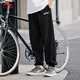 Li-Ning comfortable leggings men's running breathable fitness loose sports pants AKLU823