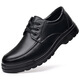 KIDS Red Dragonfly Leather Shoes Men's 2025 New Casual Men's Genuine Leather Breathable Soft Sole Business Official Leather Shoes Plus Fleece Cotton 6627 Black 38