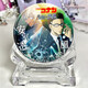 Qiyoubao Japonais After-Image One-Entoule entourant Conan Plain Laser Bar Badge 2D Cadeau Exquis Ornements de bureau ZQ1396 Badge de 58 mm (laser plein d'étoiles)