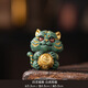 固智索招财四灵神兽国潮彩金瑞兽青龙献宝玄学镇纸蛇年新年礼物桌面装饰 四灵福兽【彩金-青龙白虎朱雀玄武】四个一套+礼品盒