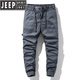 Jeep Spirit Live Sendung dieselbe reine Baumwolle Casual Hosen für die amerikanische Modemarke für Männer Retro Loose Frühling und Herbst Sommer Arbeiten Outdoor-Fußhosen Khaki 679 Sommerstil regulär 28 Vorschläge 90-110jin [Jin gleich 0,5 kg]