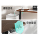 Black and white electric lifting desk solid wood computer desk state-subsidized desk e-sports desk office study N1 walnut color 1.4m