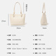 Guski Französische Luxusmarke One-Shoulder 2025 Neue Top-Layer Cowide Ladies Tote Bag Valentinstags Geburtstagsgeschenk für Frauen im Off-Weiß [Cream] Senden Sie Ihre Freundin zu Ihrer Frau zu Ihrer Mutter