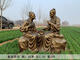 Fiberglass bronze statues of ancient Chinese medicine culture sculptures for pulse diagnosis, pharmaceutical figures, statues, ornaments, custom-made by top ten famous doctors, hanging pots to help the world, custom drawings, deposits, quick quotations