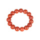 Zhenghe Jewelry Nanhong Bracelet Sichuan Material Wasi Brocade Red Agate Single Circle Bracelet Full Color Full Flesh Nine Buddha Beads 12mm