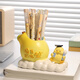 
Qile birthday gift for women's desktop pen holder ornaments for healing; a souvenir for the college entrance examination; a teacher's day work station decoration for the opening season of the school year; a little panda Zhuanzhuan unzipped pen holder