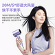Midea 150 million negative ion hair dryer, high-power hair care hair dryer, household hair dryer, home appliance national subsidy FD205-Aurora Purple, holiday/birthday gift recommendation