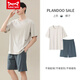 Catman Miiow Modal Pajamas Men's Summer's New Men's Cool Cool Thin Thin Borteeded Cold Site Set Y9719 Cool Modal L (-130JIN [JIN равно 0,5 кг])