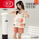 Langsha Summer El pijama de manga corta para mujeres, algodón puro de algodón puro con arroz con arroz integrada, la ropa de casa puede usar estilo delgado de gran tamaño GXT1047 m (sugerido 75-95 Jin [Jin es igual a 0,5 kg])