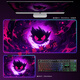 CLCEYRGB luminous mouse pad large Pokémon Genggui e-sports game keyboard pad animation table mat atmosphere light strip DD-3291 upgraded RGB Genggui 1000x500mm 4mm