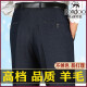 Tiger City Wollhose Echter Winter Dicke Männer mittleren Alters mit eisenfreiem Freizeitanzug Hosen Business Daddy Hosen 9207 Schwarz gestreifter Sommer Dünnstil 29 (2 Fuß 2 Taillenumfang Sammlung Socken Socken