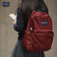 JANSPORT【香菇来了】jansport经典双肩学生多巴胺暮山紫男女时尚出街书包 4QUT7N8-蜜蜡粉-水壶侧袋