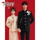 Woodpecker New Chinese Style Peony Butterfly Embroidered Suit Suit Men's Chinese tunic suit Chinese style Tang suit jacket groom wedding black two-piece suit jacket + pants L 141-155Jin Jin equals 0.5 kg