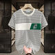 
Commander Bear 2025 short-sleeved T-shirt trendy striped men's versatile top Khaki breathable sweat-absorbing cotton 9898 M