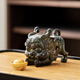 Tangfeng Pixiu color-changing tea pet ornaments can be used to raise tea and play tea tables office countertop kung fu tea set accessories color-changing Pixiu holding ingots
