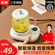 Le Stew mini health kettle for one person in the office, health kettle, stew kettle, all-in-one small fully automatic constant temperature kettle, teapot, scented tea kettle, electric stew cup, full glass, smart model + 304 tea compartments, automatic heat preservation + smart touch 0.5L