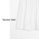 Massimo Dutti夏季新品2025女装简约百搭千金淑女风纯棉花苞裙半身裙05271400 米白色 米色 M (170/74A)