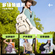 花间公主原创新品时尚简约双肩包旅游出行背包书包女 墨黑色