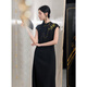 Drei Farbe 2025 Herbst NEU VERBESSERTE CHEONGSAM ROCK VORDERTE KIND SLIM LONG ROCK Klassiker elegant M klassisch schwarz l 165/88a