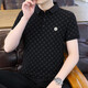 Playboy (Playboy) High-End-Kurzärärt-Polo-T-Shirt für Männer für Männer für Männer für Männer für die halbärmelige Sommer-Trend-Revers 9902-Weiß-M 90-110jin [Jin entspricht 0,5 kg].