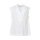 Ainos Essi [gleiches Modell in Einkaufszentrum] 2025 Sommer Neues Produkt Pima Cotton White Shirt Französisches Hemd Top Frauen 40525070 White M.