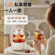 SUPOR all-glass health pot tea maker small fully automatic boiling water and tea all-in-one machine office tea brewing teapot for one person stainless steel filter separation 1.2L 24 hours appointment